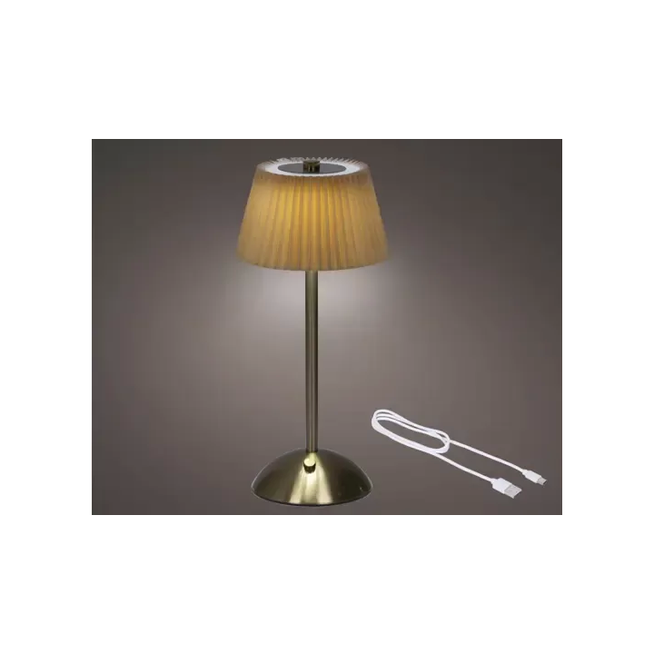 Kaemingk Lampada LED ricaricabile arancio e oro 30,5 cm