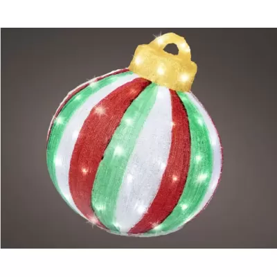 Palla LED di Kaemingk – Decorazione Natalizia da Esterno...