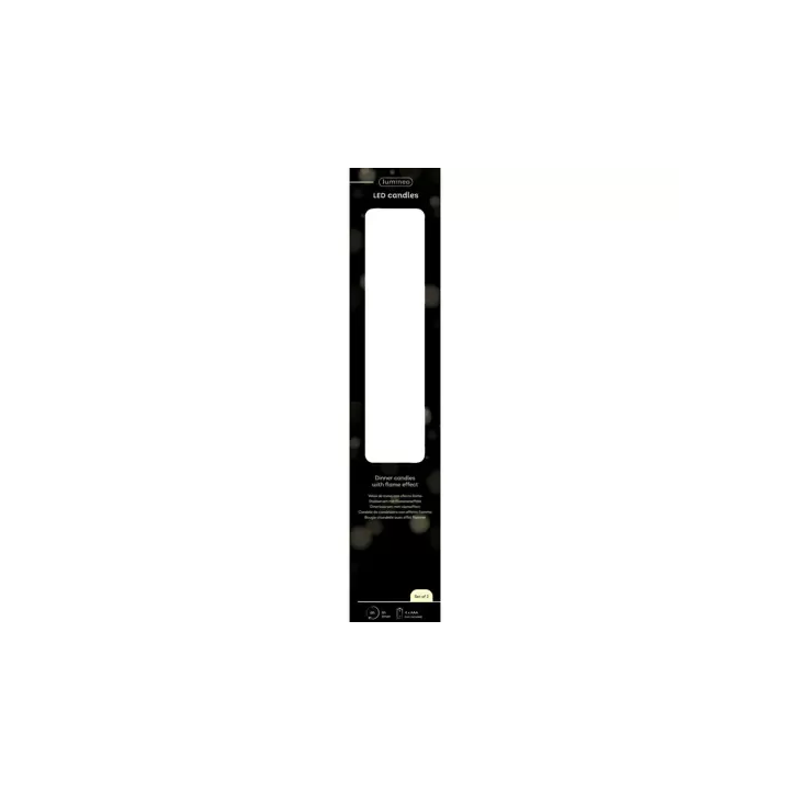 Kaemingk Candela LED intrecciata crema alta 24,5 cm