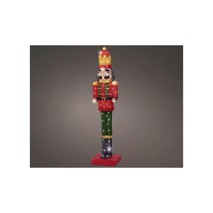 Kaemingk Schiaccianoci luminoso 120 LED alto 106 cm