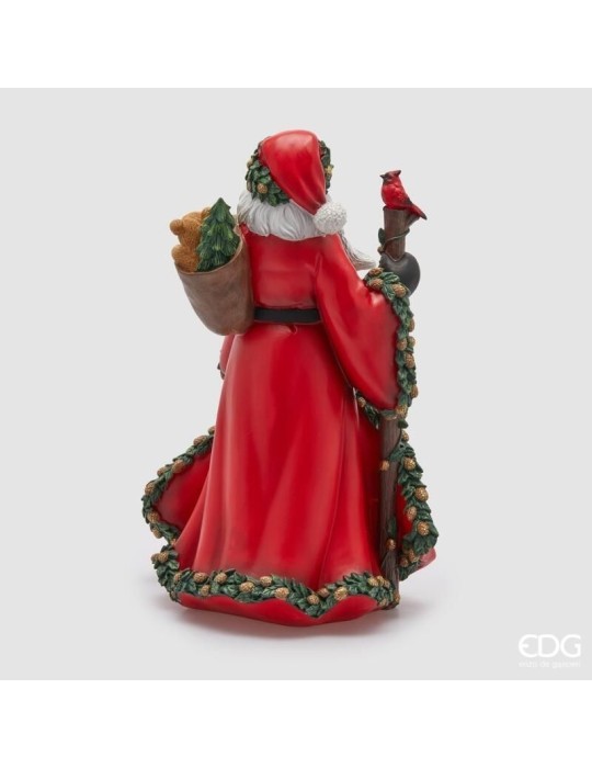 Decoro Babbo Natale Viandante di EDG – 47 cm in...