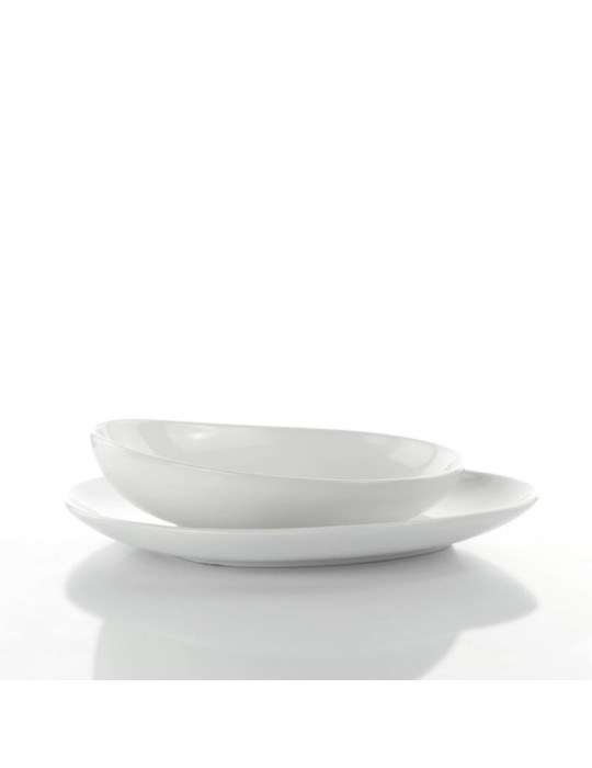 Set 18 Piatti Aqua Weiss – Weissestal