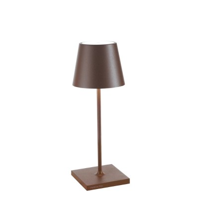 Poldina Mini – Zafferano | Lampada Ricaricabile Corten