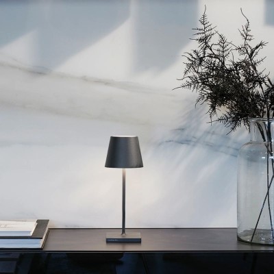 Poldina Mini – Zafferano | Lampada Ricaricabile Corten 2