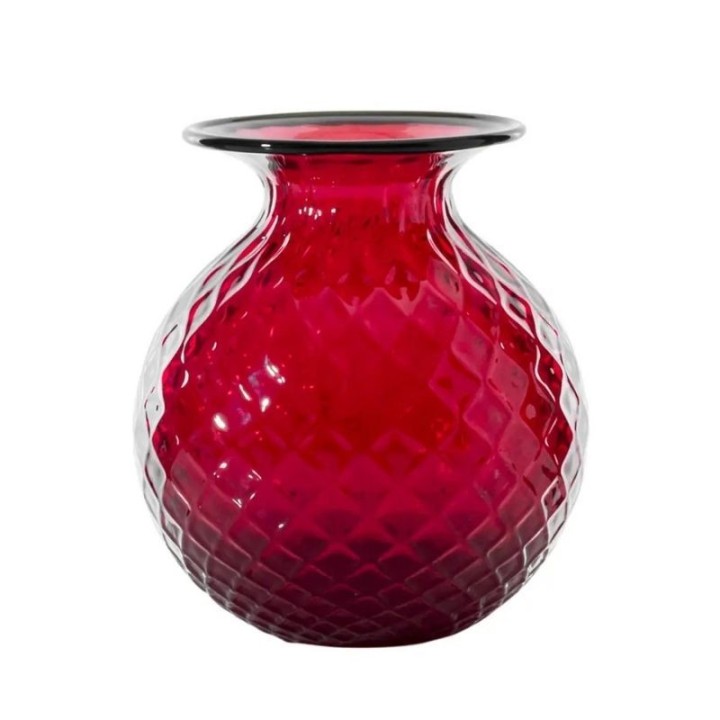 Venini Vaso Balloton Fiori rosso Ø 14 cm