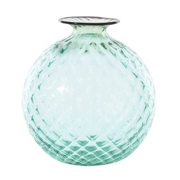 Venini Vaso Monofiori Balloton verde menta alto 20,5 cm