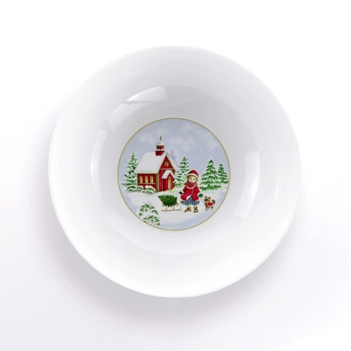 Weissestal Insalatiera Toys Natale in porcellana Ø 24 cm