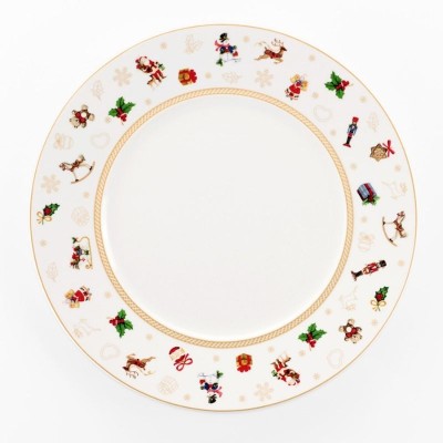 Servizio 18 Piatti Tavola Toys Natale in Porcellana –...