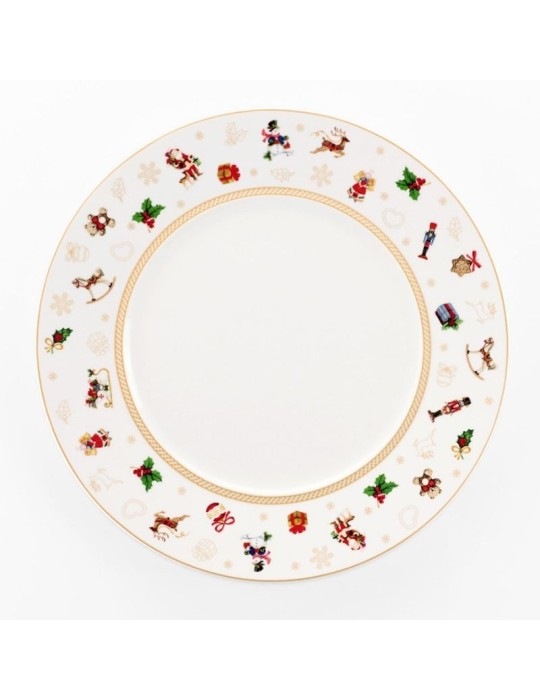 Servizio 18 Piatti Tavola Toys Natale in Porcellana – Weissestal