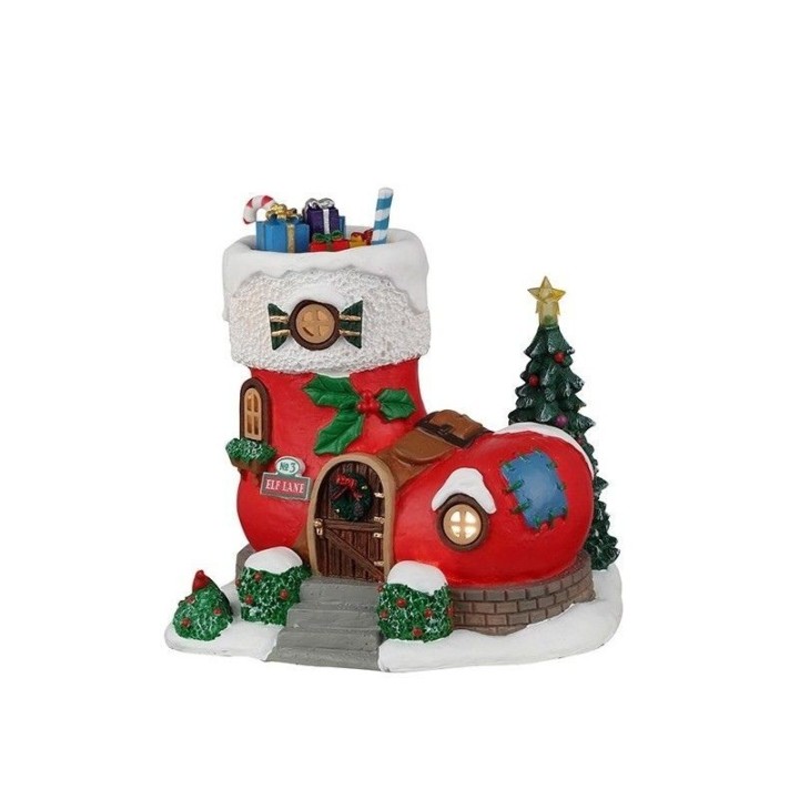 Lemax Elf Lane No. 3 24017 casetta degli elfi illuminata
