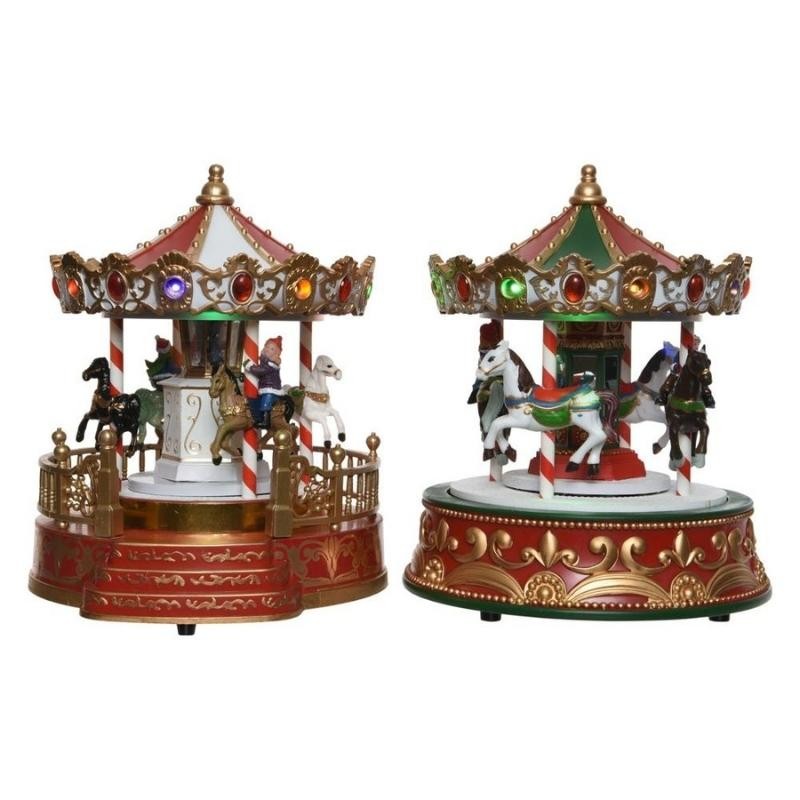 Giostra Carosello Assortita Kaemingk con Luci, Musica e Movimento