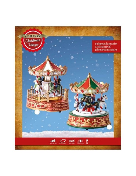 Giostra Carosello Assortita Kaemingk con Luci,...