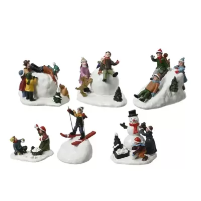 Set 2 Figure Assortite Kaemingk in Poliresina |...