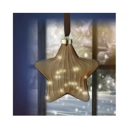 Kaemingk Stella da appendere a micro LED 20 × 20 cm