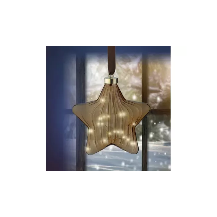 Kaemingk Stella da appendere a micro LED 20 × 20 cm