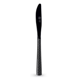 Pozzi Milano Set di 24 posate Decò nere incise per 6 persone