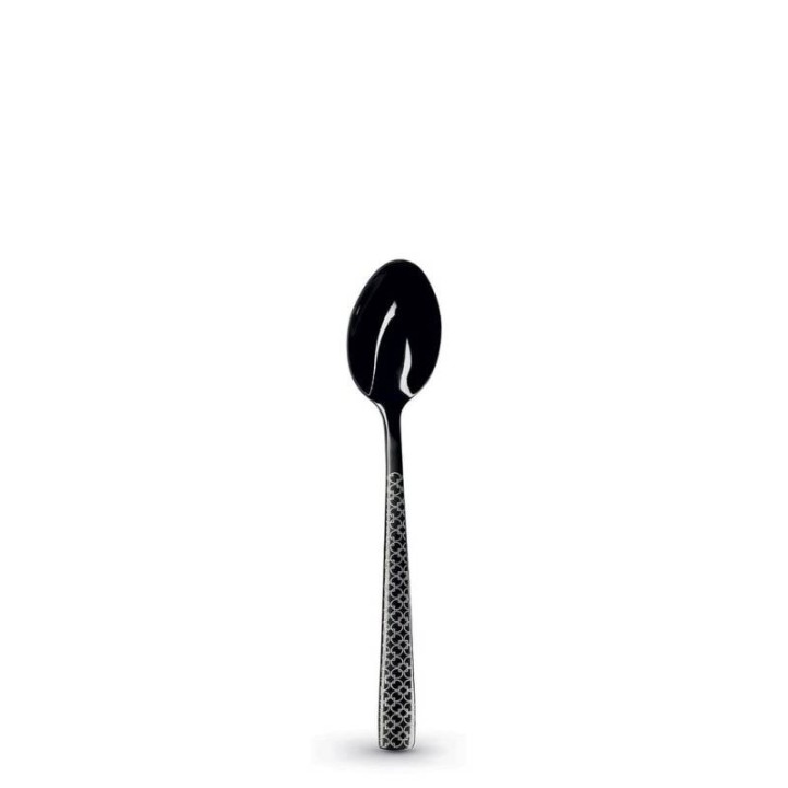 Pozzi Milano Set di 24 posate Decò nere incise per 6 persone