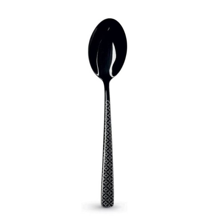 Pozzi Milano Set di 24 posate Decò nere incise per 6 persone