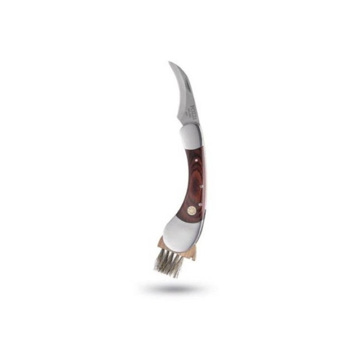 Pozzi Milano Coltello per funghi Brown in pakkawood