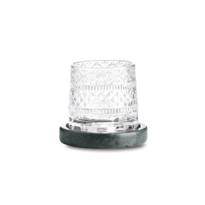 Pozzi Milano Bicchiere girevole Silver Nights verde scuro