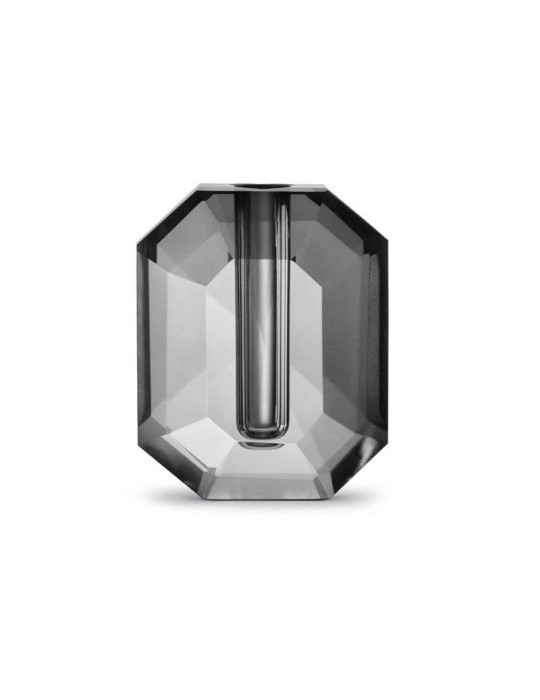 Vaso in Cristallo Smoke Grey h 16 cm – Pozzi Milano | Collezione Home Heritage