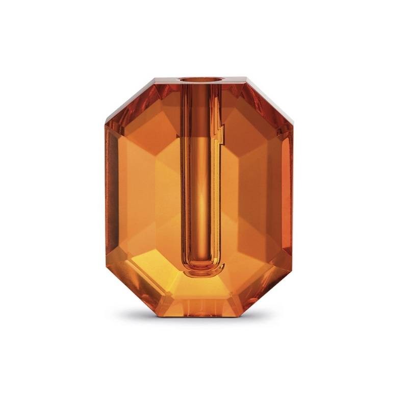 Vaso in Cristallo Arancio h 16 cm – Pozzi Milano | Collezione Home Heritage