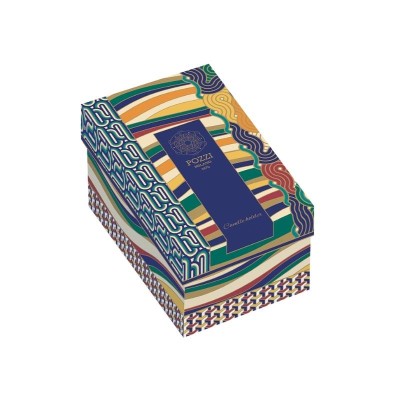 CANDELA PROF. IN VASETTO PORC. C/BOX LIVING GEOMET 2