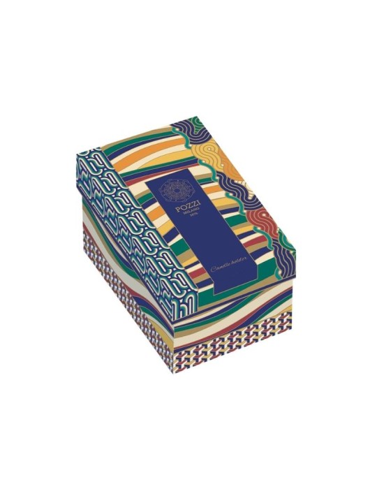 CANDELA PROF. IN VASETTO PORC. C/BOX LIVING GEOMET