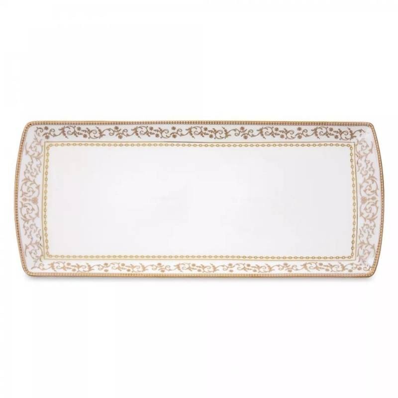 Piatto da Portata in Porcellana Golden 35x15 cm – Pozzi Milano