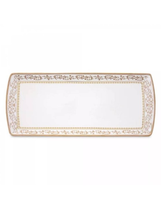 Piatto da Portata in Porcellana Golden 35x15 cm – Pozzi Milano