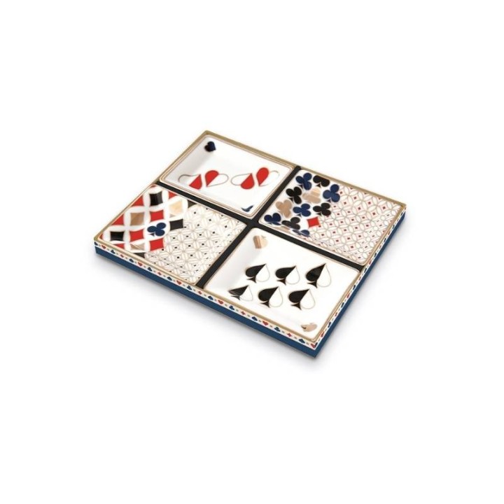 Pozzi Milano Set 4 portatovaglioli Casinò