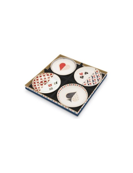 Set 4 Mini Svuota Tasche CASINÒ in Porcellana –...