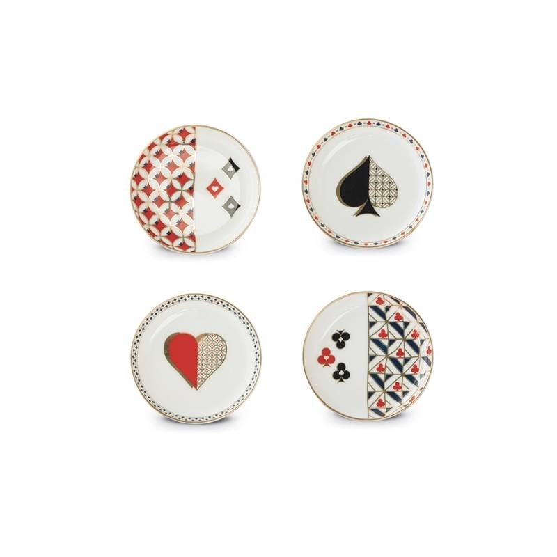 Set 4 Mini Svuota Tasche CASINÒ in Porcellana – Pozzi Milano