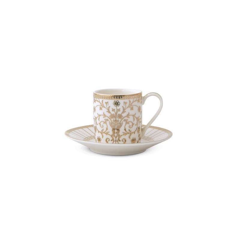 Set 2 Tazzine Espresso in Porcellana Set Golden – Pozzi Milano