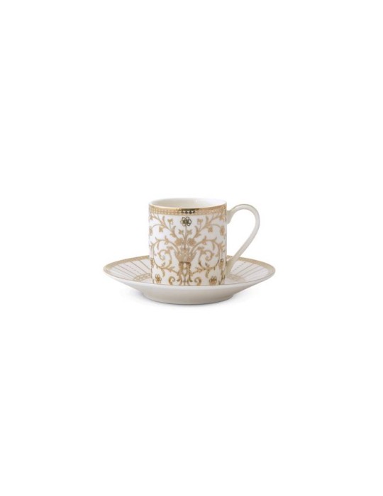 Set 2 Tazzine Espresso in Porcellana Set Golden – Pozzi Milano