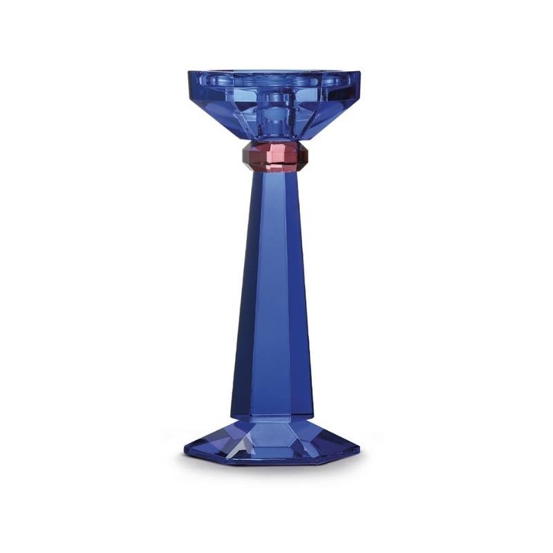 Portacandela in Cristallo Blu – Pozzi Milano Home Heritage