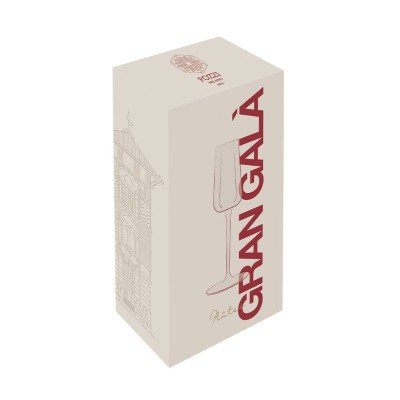 Set 2 Bicchieri Champagne Bordo Oro – Pozzi Milano Gran Galà 2