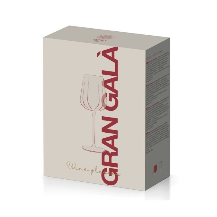 Pozzi Milano 2 bicchieri da vino Gran Galà oro da 500 ml