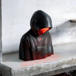Seletti Lampada Bad Guy nera alta 35 cm