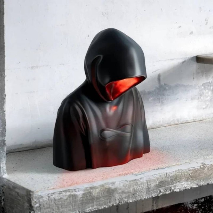 Seletti Lampada Bad Guy nera alta 35 cm