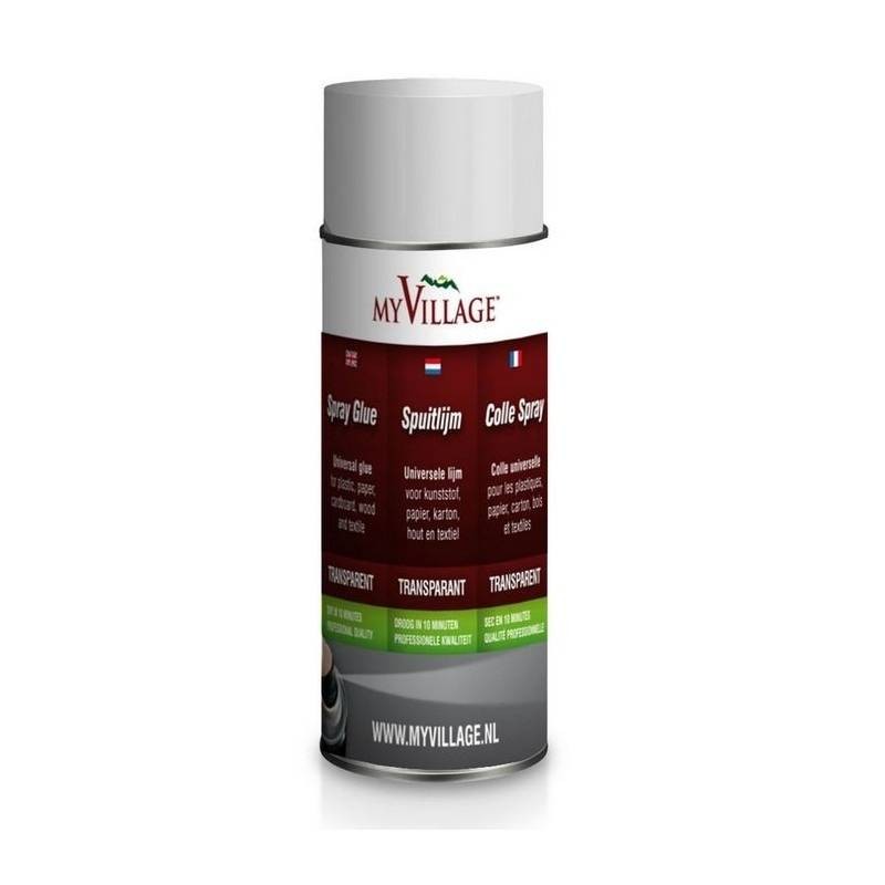 Colla a Spruzzo Trasparente 150 ml – MyVillage, Adesivo Universale