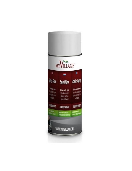 Colla a Spruzzo Trasparente 150 ml – MyVillage, Adesivo Universale