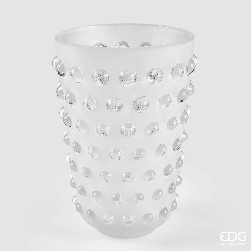 Vaso Semisfere in Vetro Bianco | Enzo De Gasperi