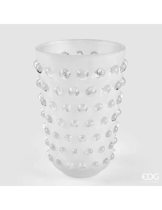 Vaso Semisfere in Vetro Bianco | Enzo De Gasperi