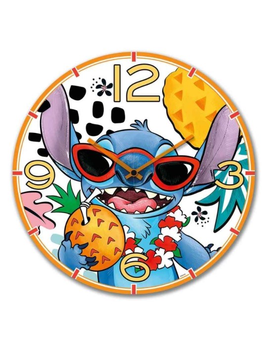 Orologio Stitch Bianco di EGAN – Orologio da Parete Disney Ø 50 cm