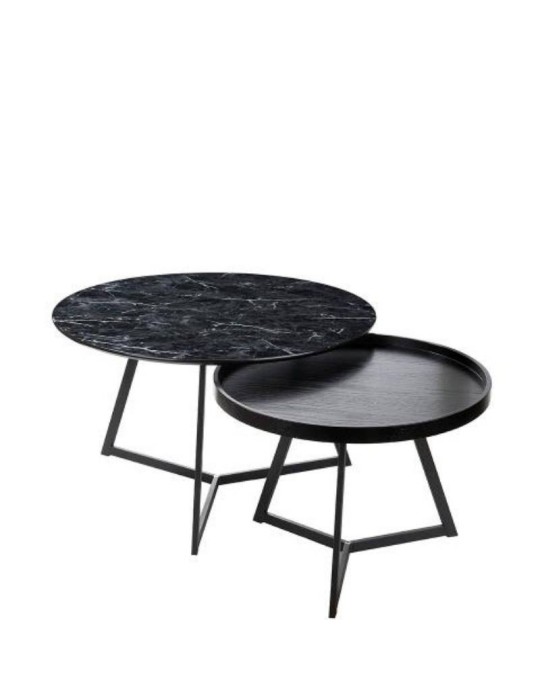 Tavolini Tondi Set 2 pezzi Design Urban – L’Oca Nera