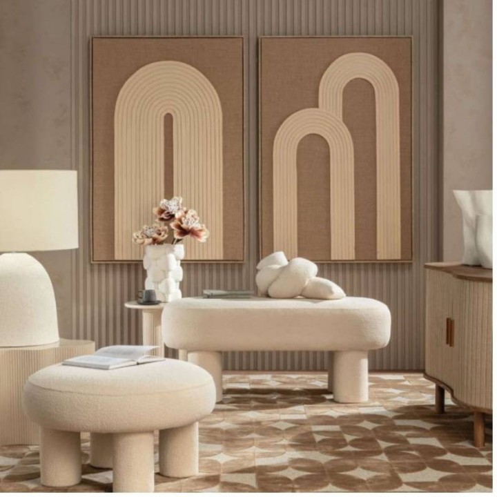 L'Oca Nera Quadro Neo Classic marrone 80 × 120 cm