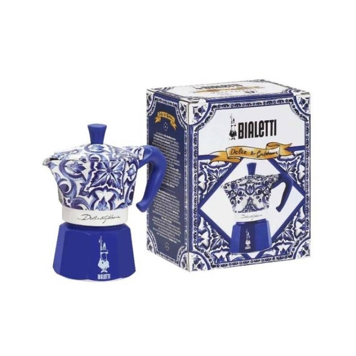 Bialetti Moka Express Dolce&Gabbana Blu Mediterraneo 3 tazze