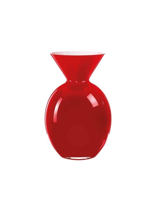 Vaso Pallottino Opale Rosso Onlylux in Vetro – 20 cm