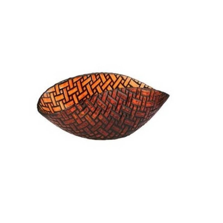 Onlylux Coppetta Pattern nero e arancio 20 × 12 cm